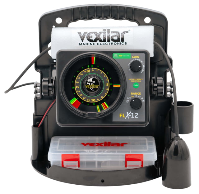 Vexilar Vexilar FLX-12 ProPack II Sonar w/ 12 Degree Ice-Ducer Black