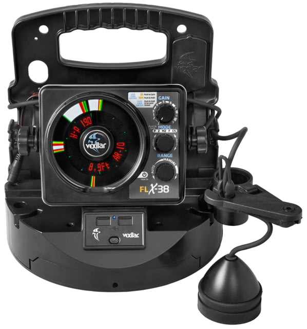 Vexilar FLX-38 BB Pro Pack ELITE w/ Broad Band Ice-Ducer Lithium Battery Black Regular