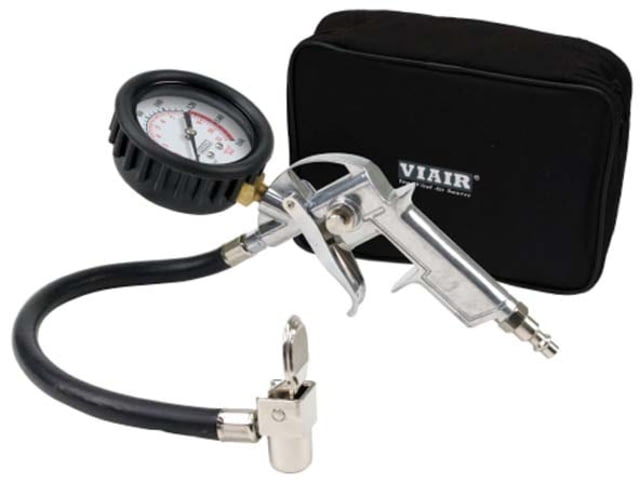 VIAIR Tire Inflation Gun 2.5in Mechanical Gauge Normally Closed Trigger with 0-160 psi Gauge