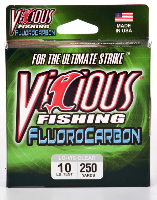 Vicious Fluorocarbon Line 10lb 200yd Clear
