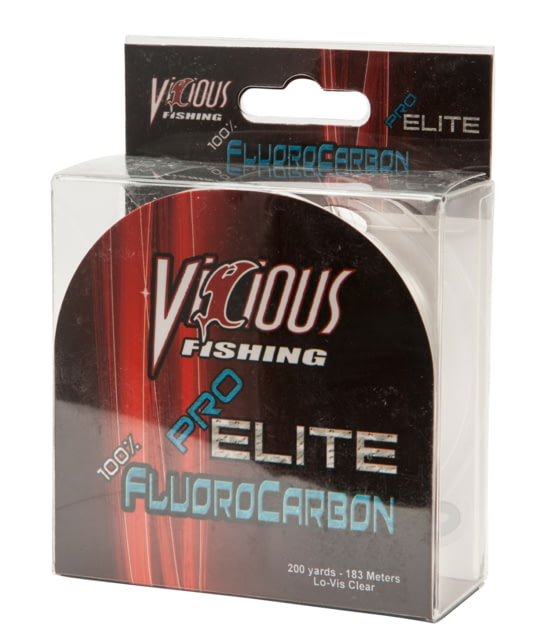 Vicious Pro Elite Fluorocarbon 20lb 200yd Clear