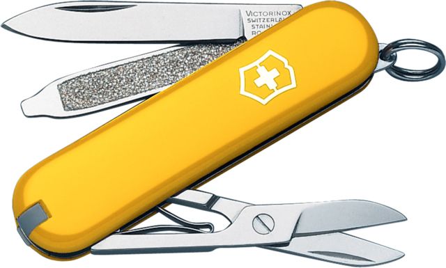 Victorinox Classic SD Stainless Steel Swiss Army Knife Yellow