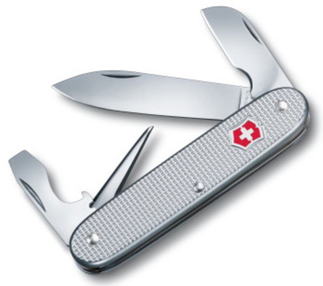 Victorinox Electrician Swiss Army Knife Silver Alox Ribbed 53781