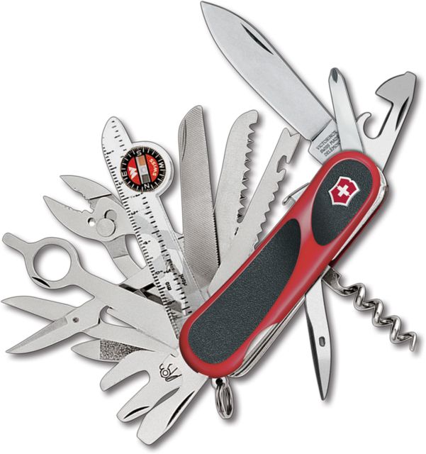 Victorinox EvoGrip S54 Swiss Army Knife Red & Black 2.5in.