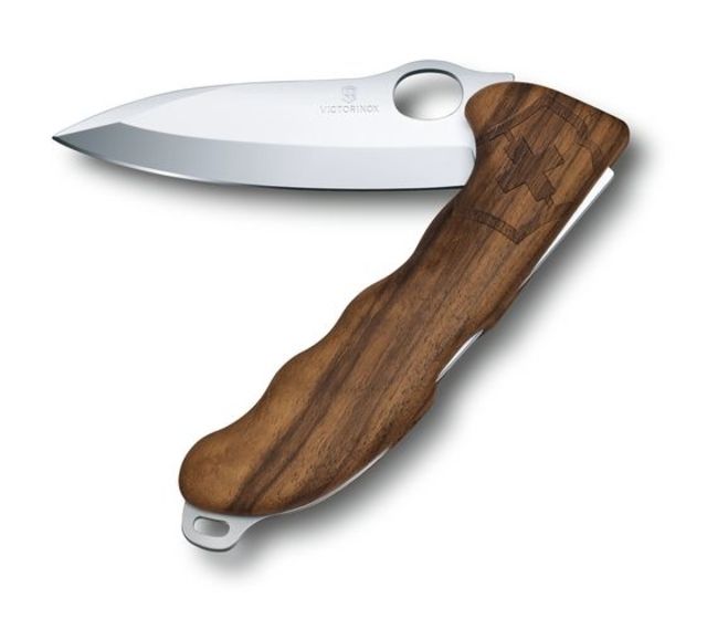 Victorinox Hunter Pro M with Pouch One-Hand Lock Blade Wood 130mm