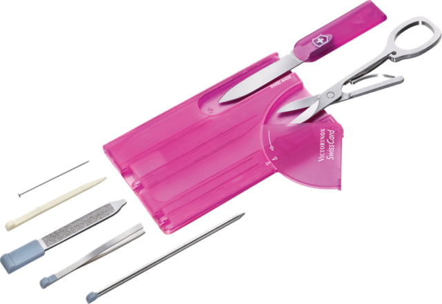 Victorinox SwissCard Translucent Swiss Army Multi Tools Pink