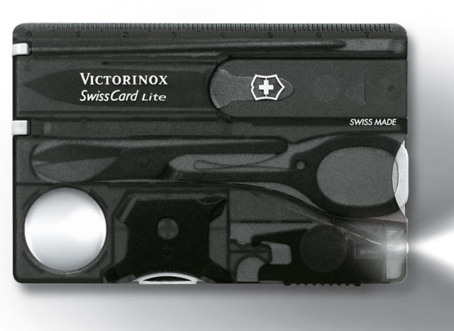 Victorinox SwissCard Lite Swiss Army Multi Tool White Light Onyx 53333