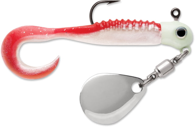VMC Curl Tail Spin Jig Red Pearl Glow 1/16oz