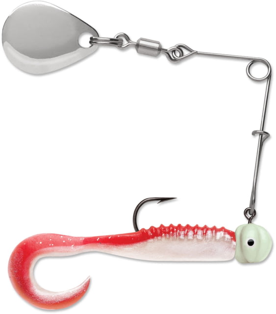 VMC Curl Tail Spinnerbait Red Pearl Glow 1/16oz