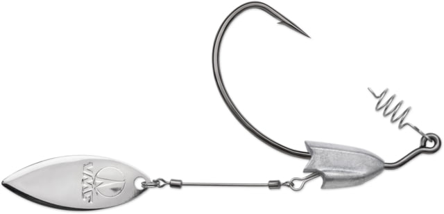 VMC Heavy Duty Weighted Willow Swimbait Hook 3/16oz Adjustable Spinner Arm Hi Carbon Steel Black Nickel Size 3/0