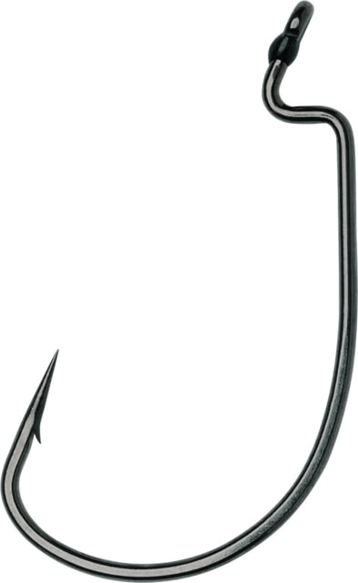 VMC Heavy Duty Wide Gap Hook Offset Resin Closed Eye Black Nickel Size 3/0 6 Per Pack