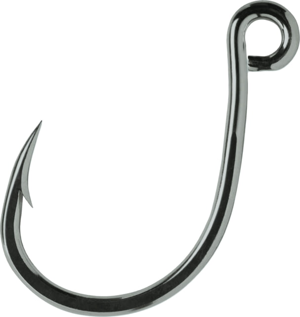 VMC Inline Single Hook Needle Point Wide Gap 4X Strong Inline Eye Black Nickel Size 2/0 7 Per Pack