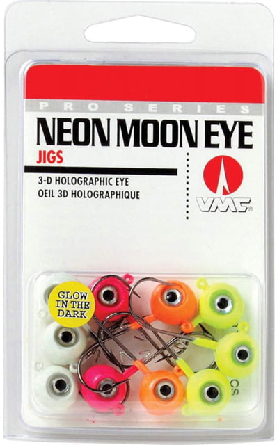 VMC Neon Moon Eye Jig Glow Kit Assorted 1/16oz