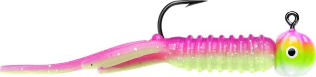 VMC Nymph Jig 1/32 oz Number 6 Hook Pink Chartreuse Glow2 Piece