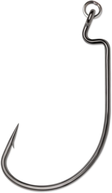 VMC Ringed Heavy Duty Wide Gap Hook 3 Offset Point Solid Ring Black Nickel Size #3/0 5/Pack