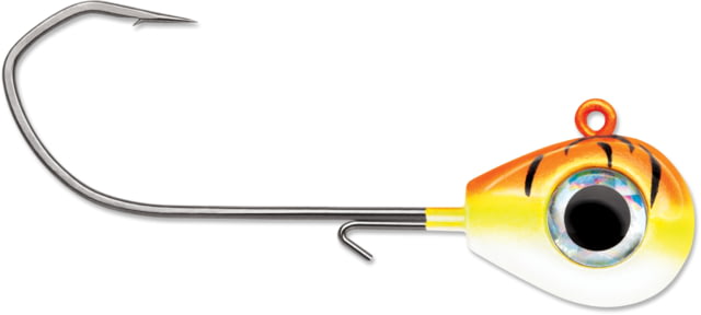 VMC Sleek Jig 3/8oz Number 2/0 Hook Orange Fire UV 4/Pack