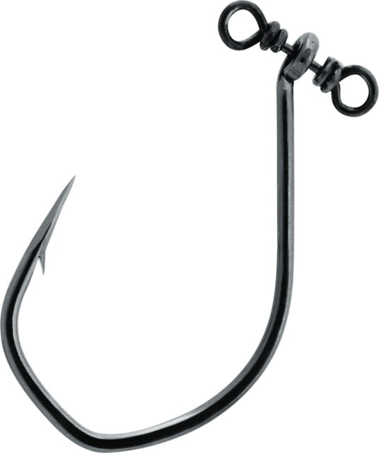 VMC Spinshot Drop Shot Hook Spark Point Barbarian Bend Light Wire Up Eye Black Nickel Size 2/0 4 Per Pack