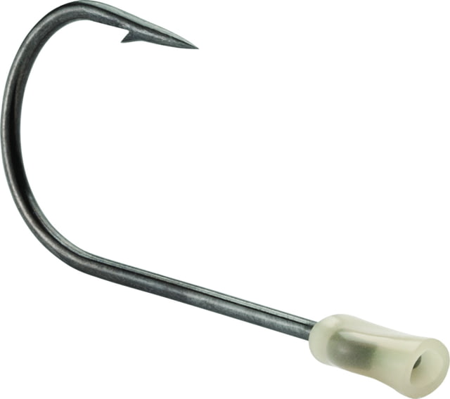 VMC Trailer Hook Straight Shank Extra Large Eye Black Nickel Size 2/0 6 Per Pack