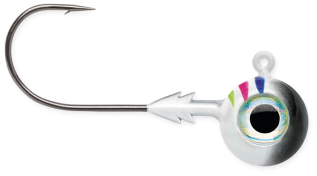 VMC Tungsten Moon Eye Jig 3/8oz Glow Black Wonderbread