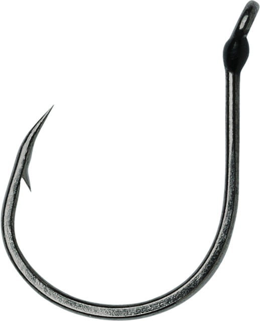 VMC Wacky Hook Extra Wide Gap Down Eye Black Nickel Size 1/0 6 Per Pack