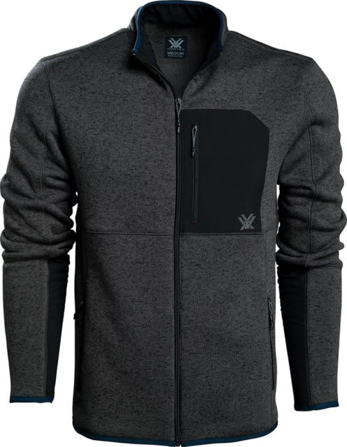 Vortex Vortex Anchor Point Fleece Full Zip Jacket - Men's Extra Large Grey Heather