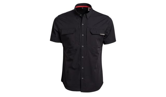 Vortex Callsign Short Sleeve Button Ups - Men's Black M