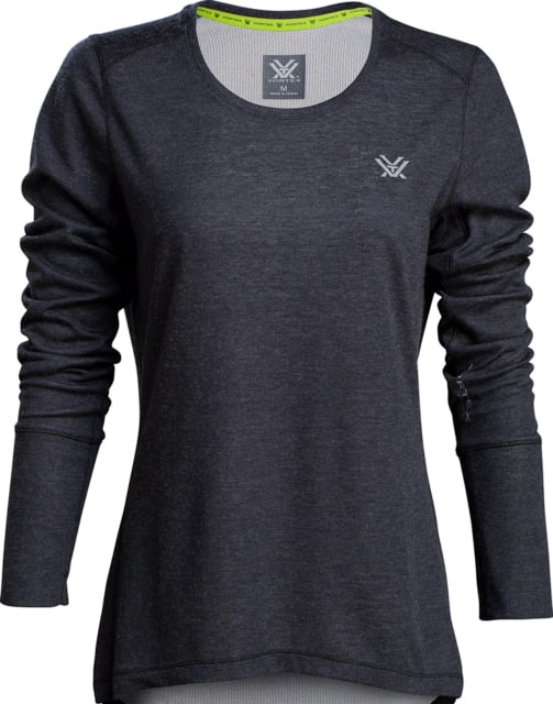 Vortex Point To Point Long Sleeve Shirt - Women's Small Black Heather