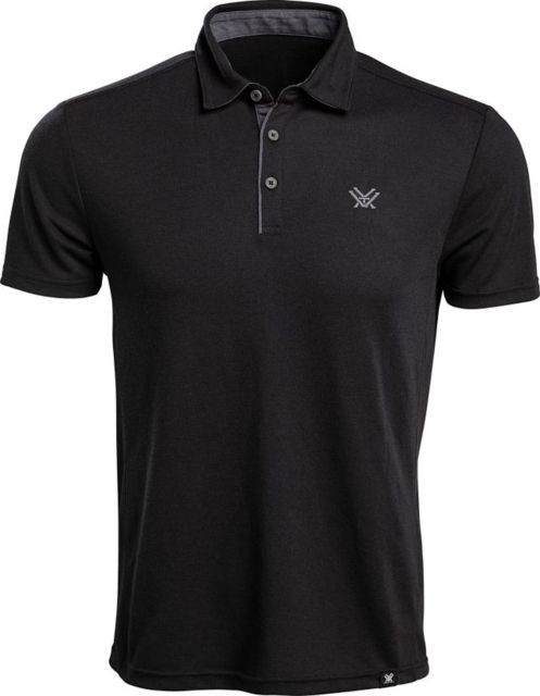 Vortex Punch In Polo - Men's Large Black Heather
