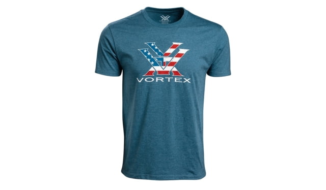 Vortex Stars and Stripes Short Sleeve T-Shirt - Men's Medium Blue