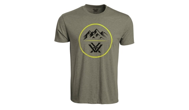 Vortex Three Peaks Short Sleeve T-Shirts - Men's Military Heather L