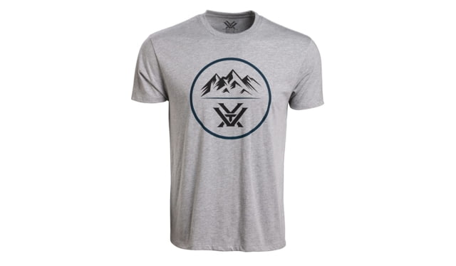 Vortex Three Peaks Short Sleeve T-Shirts - Men's Grey Heather 2XL