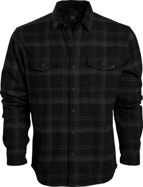 Vortex Timber Rush Flannel Button Up - Men's Medium Black