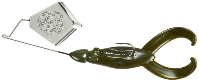 War Eagle Buzz Toad Skirtless Frog Buzzbait Trailer Fishing Hook Size 4/0 3/8oz 1 Piece Green Pumpkin