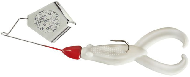 War Eagle Buzz Toad Skirtless Frog Buzzbait Trailer Fishing Hook Size 4/0 3/8oz 1 Piece White