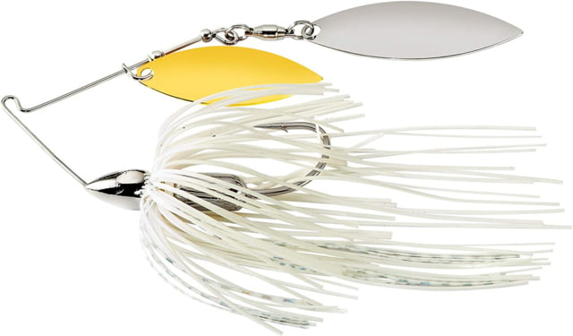 War Eagle Screamin Eagle Double Willow Spinnerbait Mustad Fishing Hook 1/2oz 1 Piece White Silver