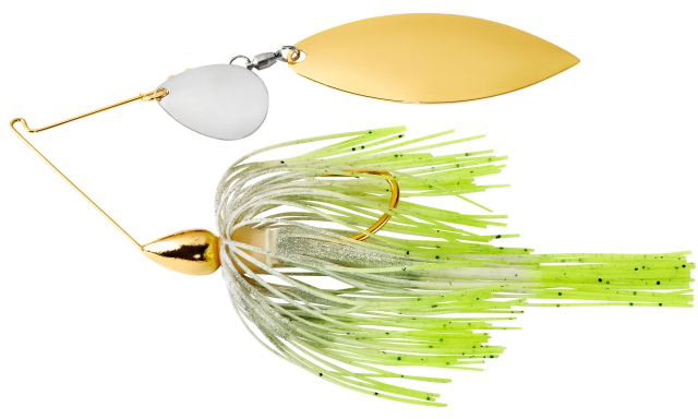 War Eagle Tandem Willow/Colorado Gold Frame Spinnerbait Mustad Fishing Hook 1/2oz 1 Piece Pro's Choice