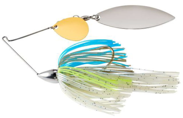 War Eagle Tandem Willow/Colorado Nickel Frame Spinnerbait Mustad Fishing Hook 3/8oz 1 Piece Sexxy Shad