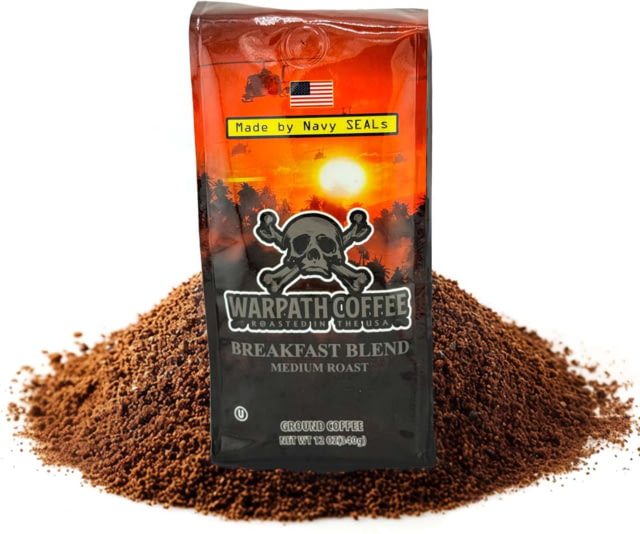 Warpath Coffee Warpath Coffee Breakfast Blend Ground Coffee Medium Roast Black 12 Ounce