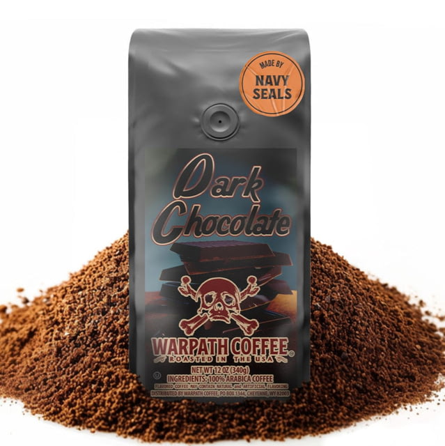 Warpath Coffee Dark Chocolate Whole Bean Coffee Light Roast Black 12 ounce