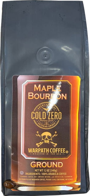 Warpath Coffee Maple Bourbon Ground Coffee Light Roast Black 12 ounce