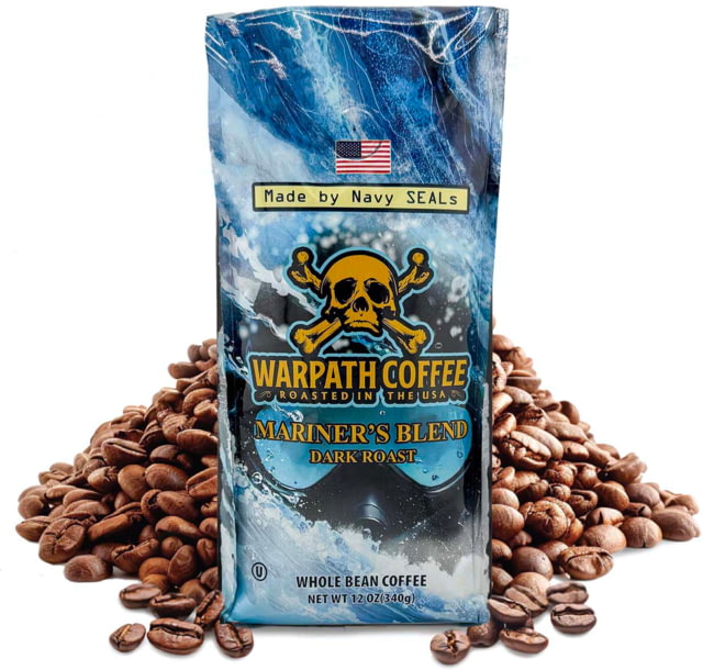 Warpath Coffee Warpath Coffee Mariner's Blend Whole Bean Coffee Dark Roast Black 12 Ounce