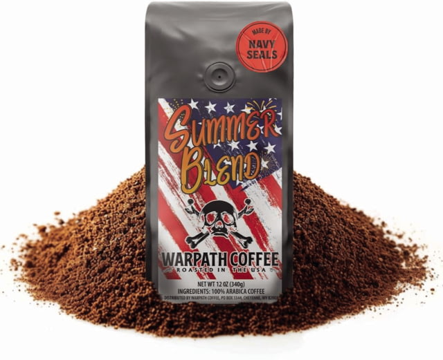 Warpath Coffee Warpath Coffee Summer Blend Ground Coffee Blue Mountain Blend Medium Roast Black 12 Ounce