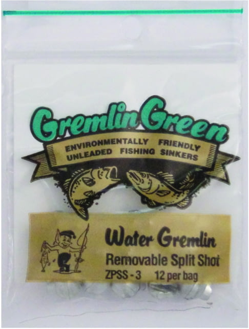 Water Gremlin Gremlin Green Removable Split Shot Sinkers