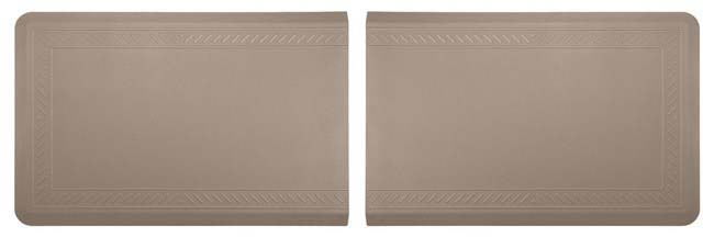 Weather Tech Comfort Mat Connect Bordered 2 Pieces 24x36in Tan