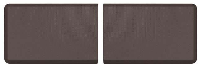 Weather Tech Comfort Mat Connect Carbon Fiber 2 Pieces 24x36in Cocoa