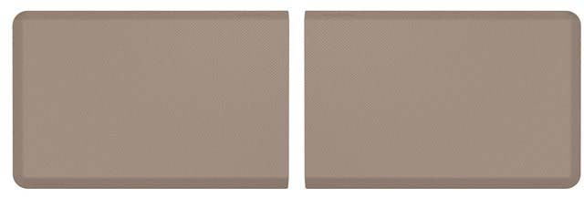 Weather Tech Comfort Mat Connect Carbon Fiber 2 Pieces 24x36in Tan