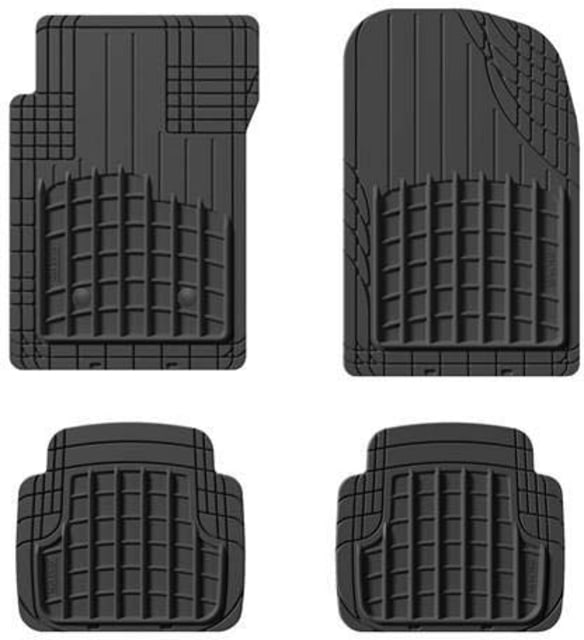 Weather Tech Front and Rear Trim-to-Fit HD Mat Set Black