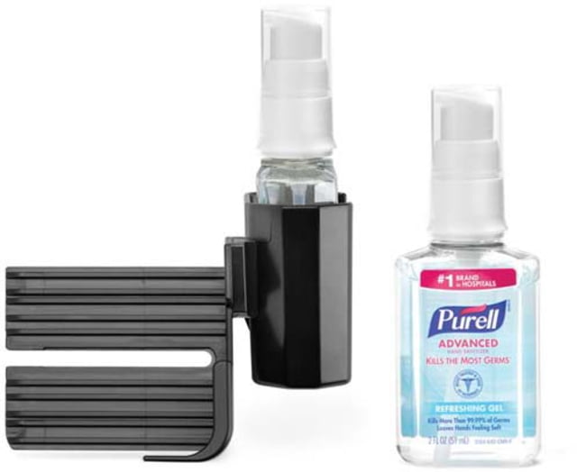 Weather Tech Hand Sanitizer Holder - Two View Black