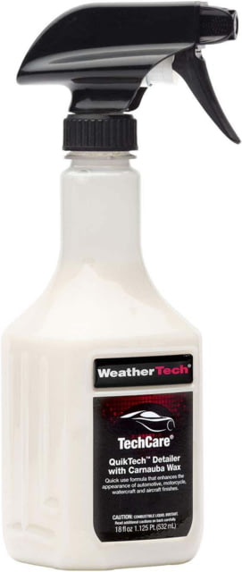 Weather Tech QuikTech Detailer w/ Carnauba Wax Bottle 18oz
