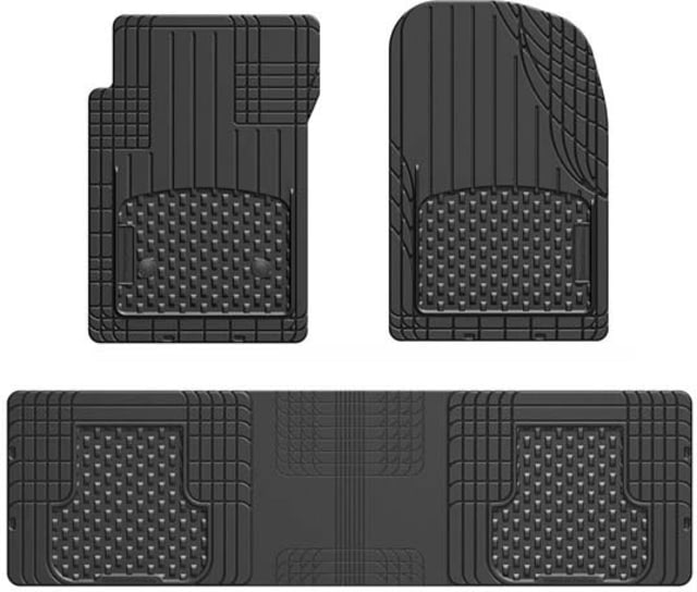 Weather Tech Trim-to-Fit Front and Rear OTH Mat Set Black